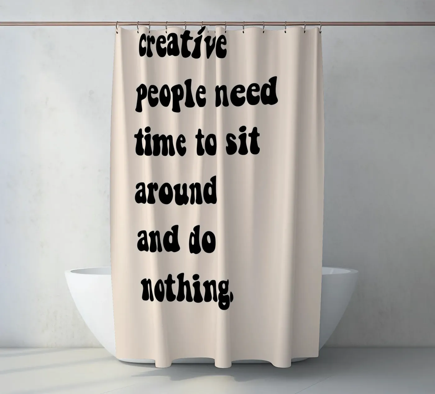 Do nothing... Duschvorhang von Hej Ibiza by Ute Arnold