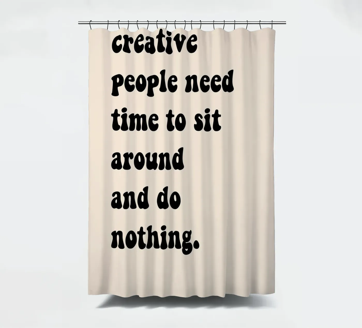 Do nothing... Duschvorhang von Hej Ibiza by Ute Arnold