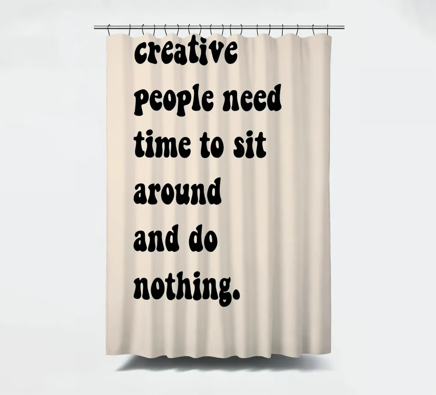 Do nothing... Duschvorhang von Hej Ibiza by Ute Arnold