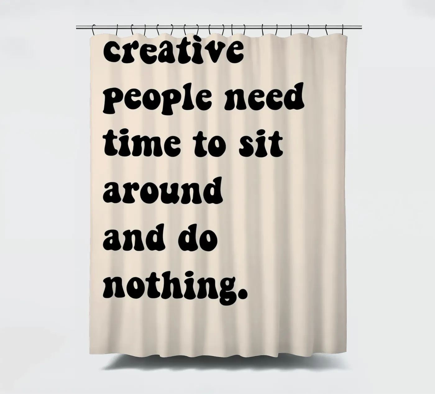 Do nothing... Duschvorhang von Hej Ibiza by Ute Arnold