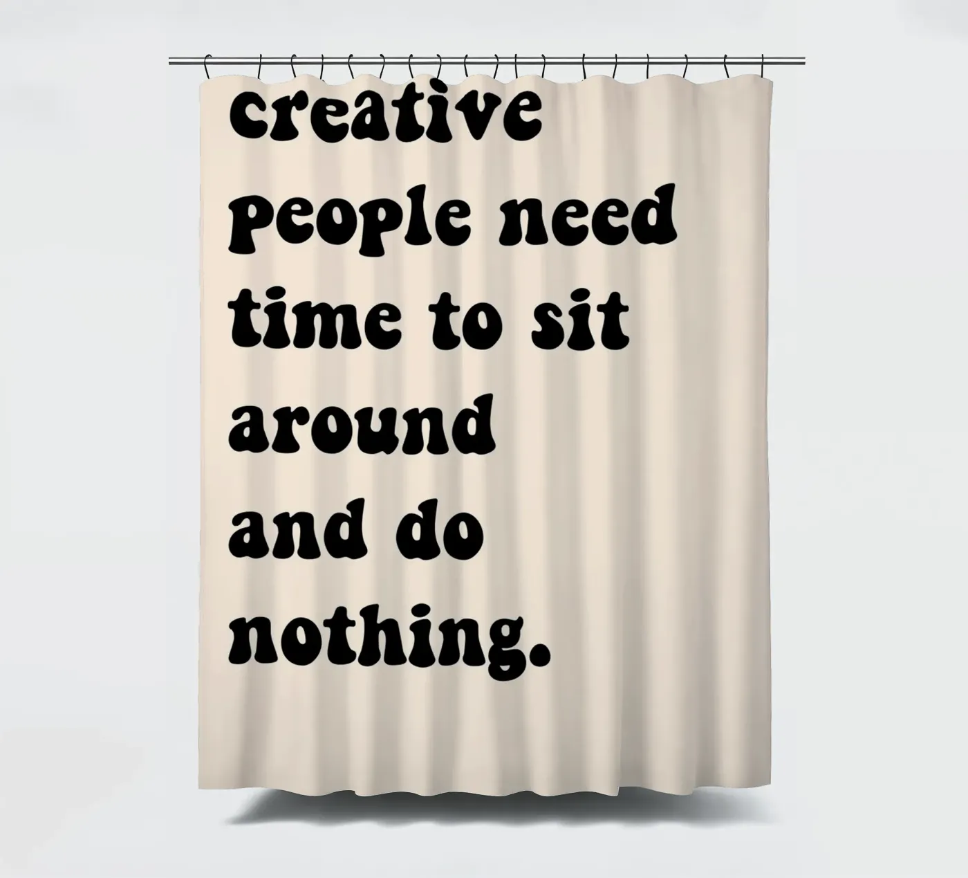 Do nothing... Duschvorhang von Hej Ibiza by Ute Arnold