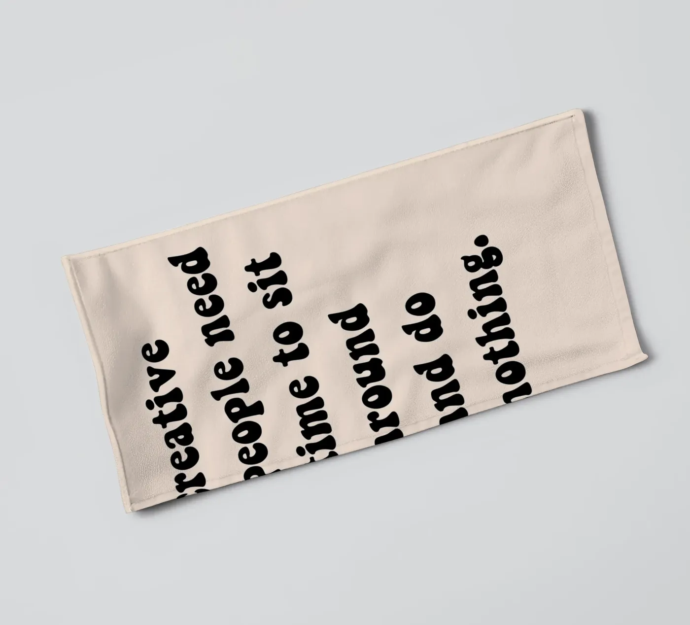 Do nothing... towel by Hej Ibiza by Ute Arnold