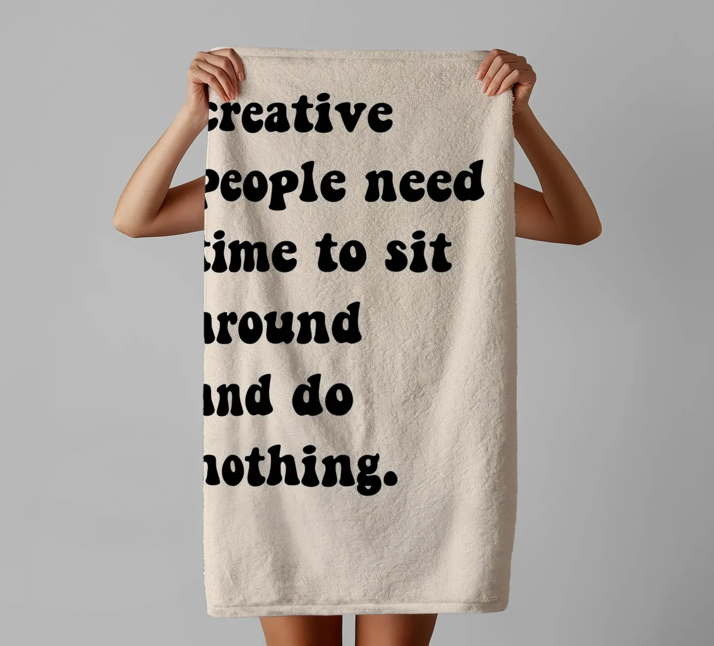 Do nothing... towel by Hej Ibiza by Ute Arnold