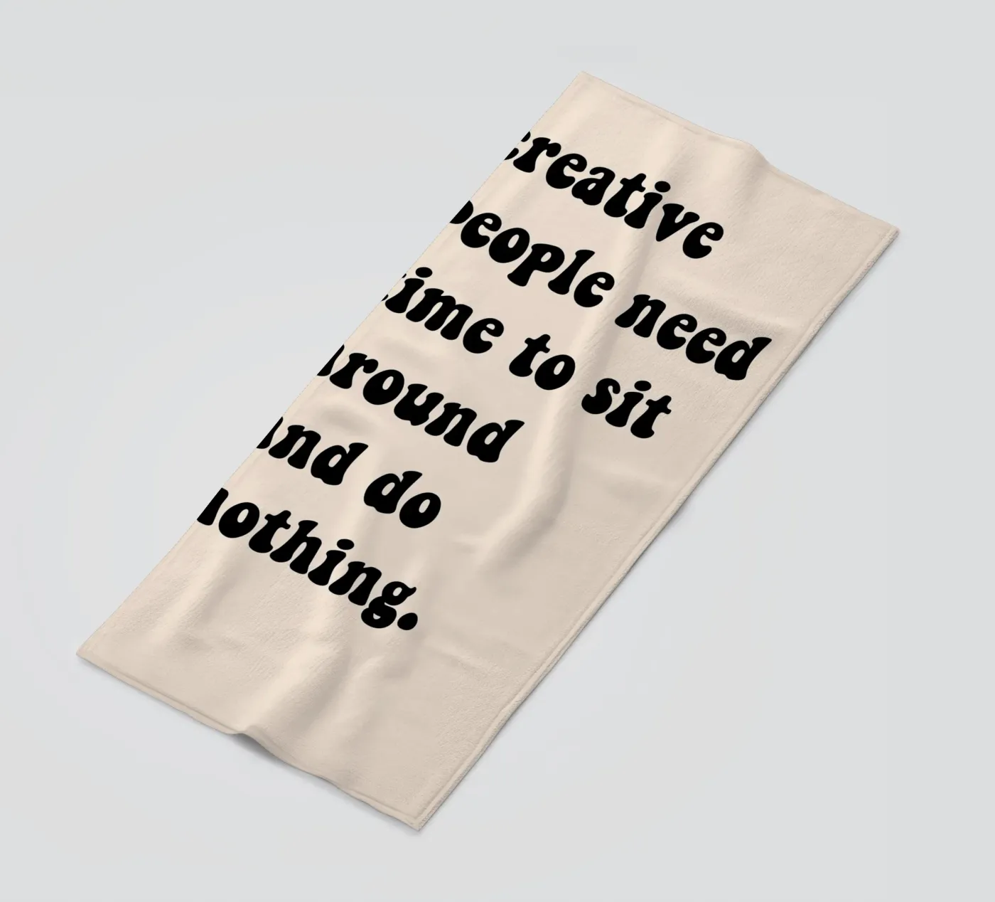 Do nothing... strandhanddoek van Hej Ibiza by Ute Arnold