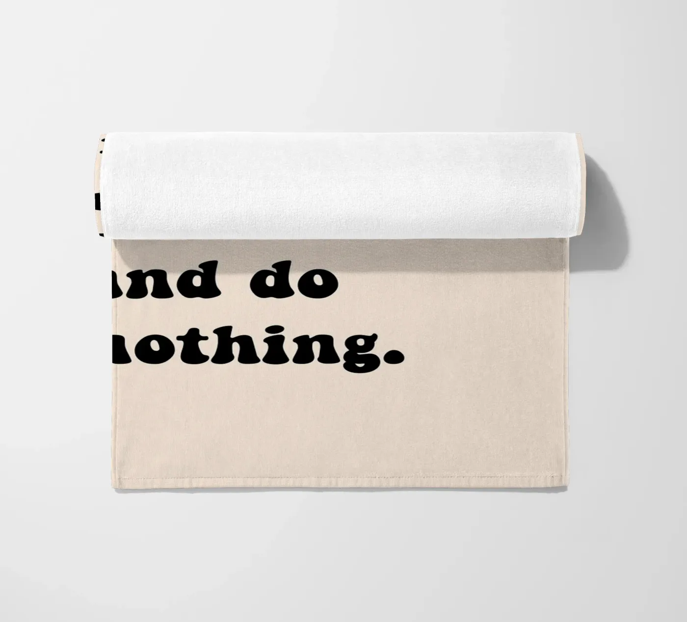 Do nothing... strandhanddoek van Hej Ibiza by Ute Arnold