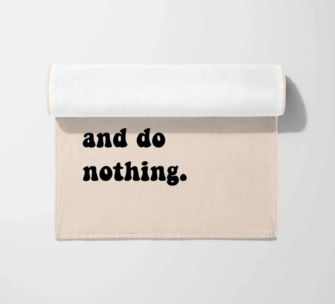 Do nothing... strandhanddoek van Hej Ibiza by Ute Arnold