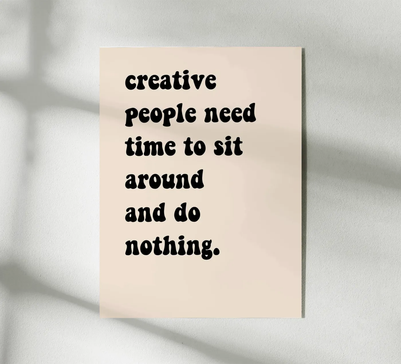 Do nothing... plexiglas de Hej Ibiza by Ute Arnold