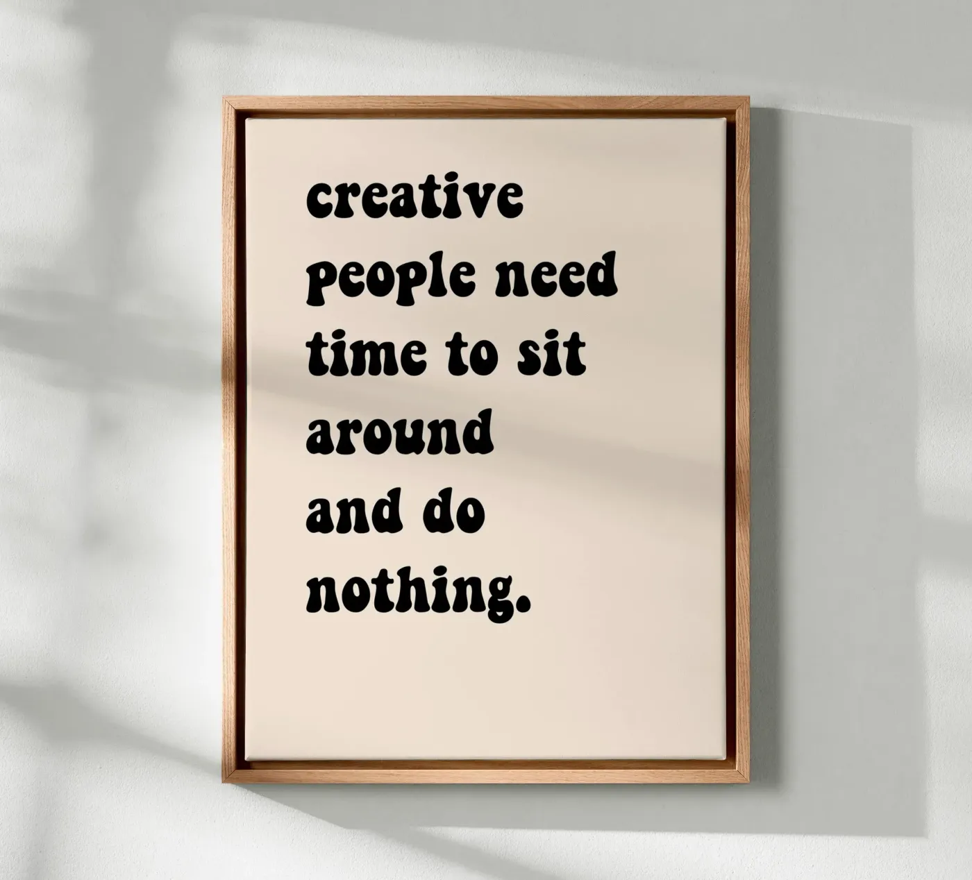 Do nothing... canvas van Hej Ibiza by Ute Arnold