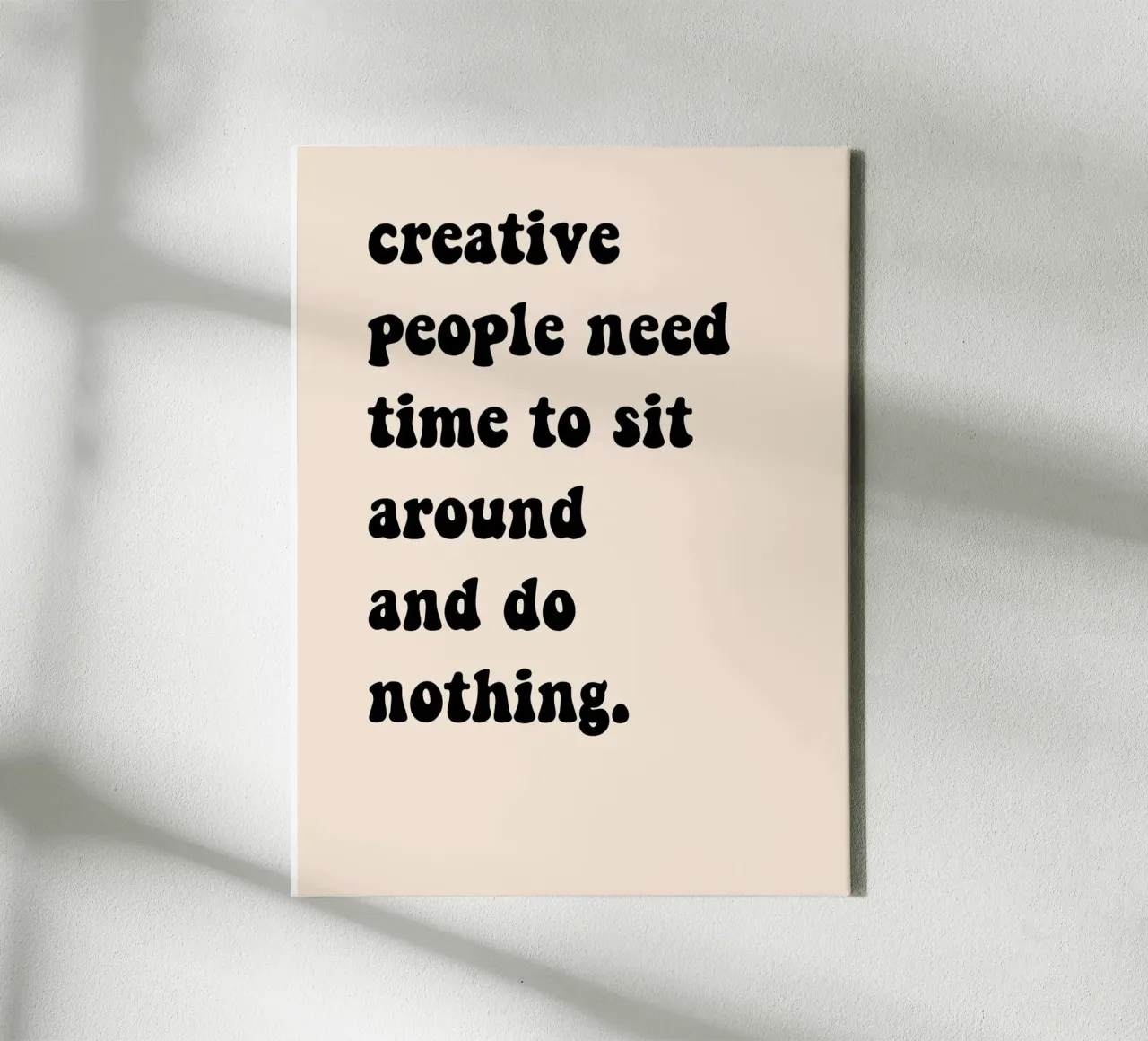 Do nothing... tela con Cornice a cassetta da Hej Ibiza by Ute Arnold