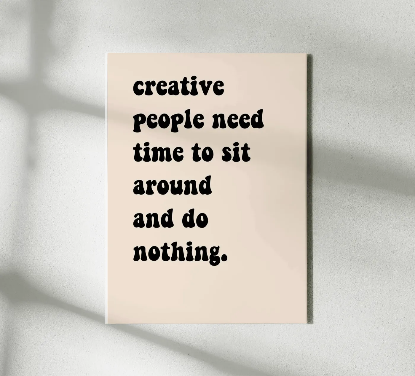 Do nothing... canvas van Hej Ibiza by Ute Arnold