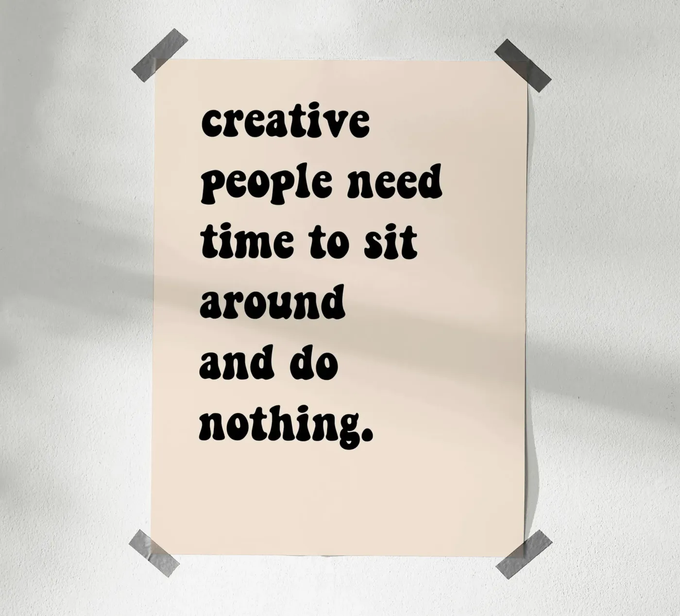 Do nothing... Poster von Hej Ibiza by Ute Arnold