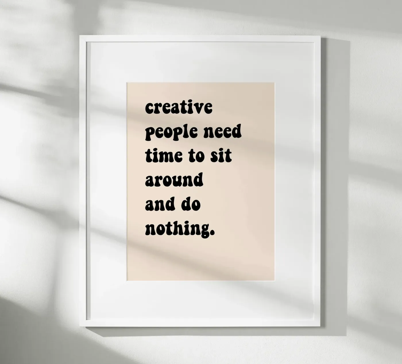 Do nothing... Poster von Hej Ibiza by Ute Arnold