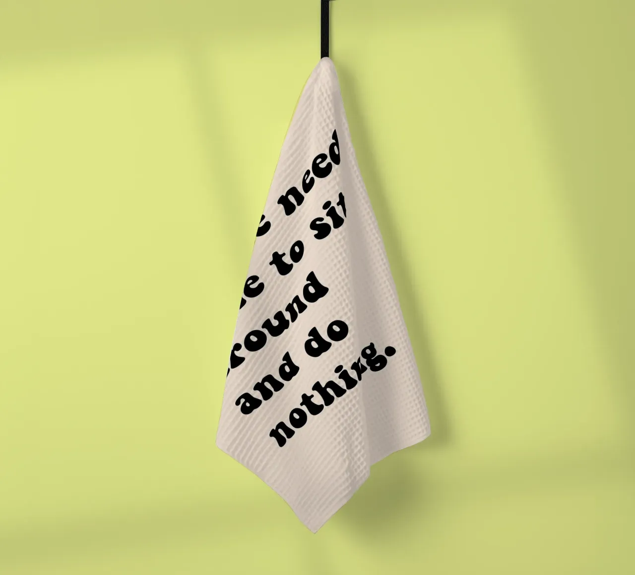 Do nothing... torchon de Hej Ibiza by Ute Arnold