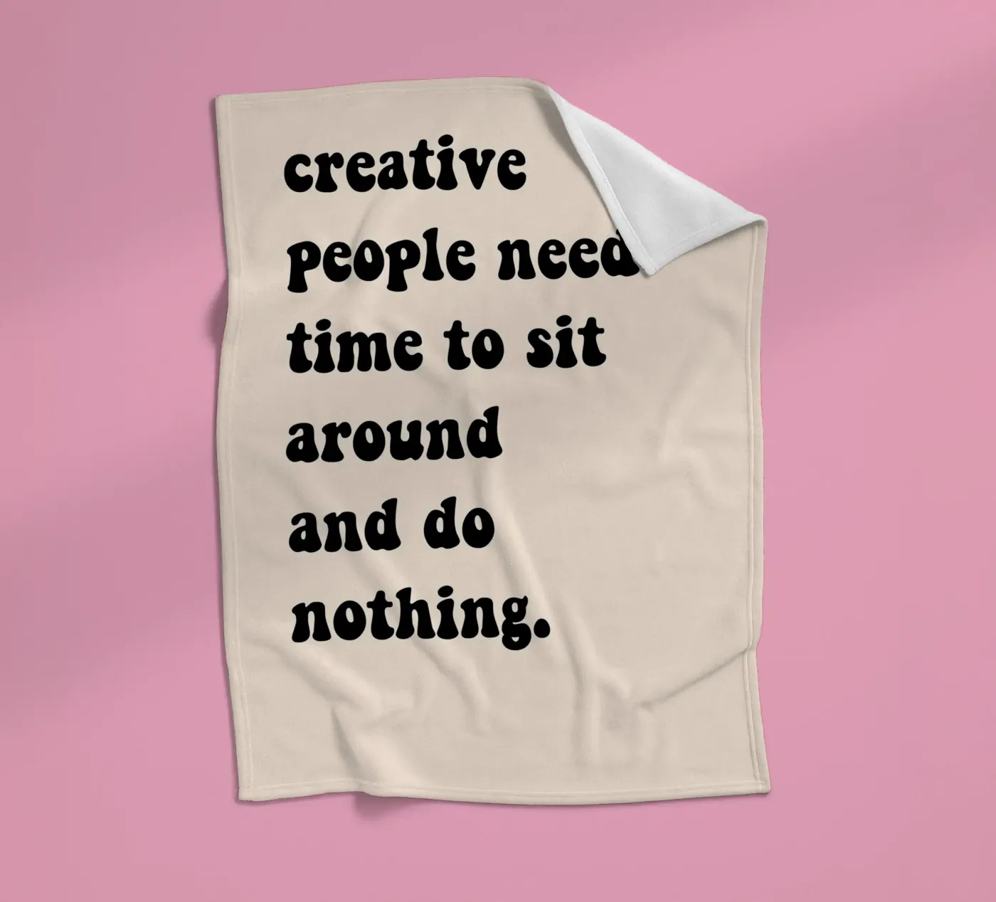 Do nothing... Fleecedecke von Hej Ibiza by Ute Arnold
