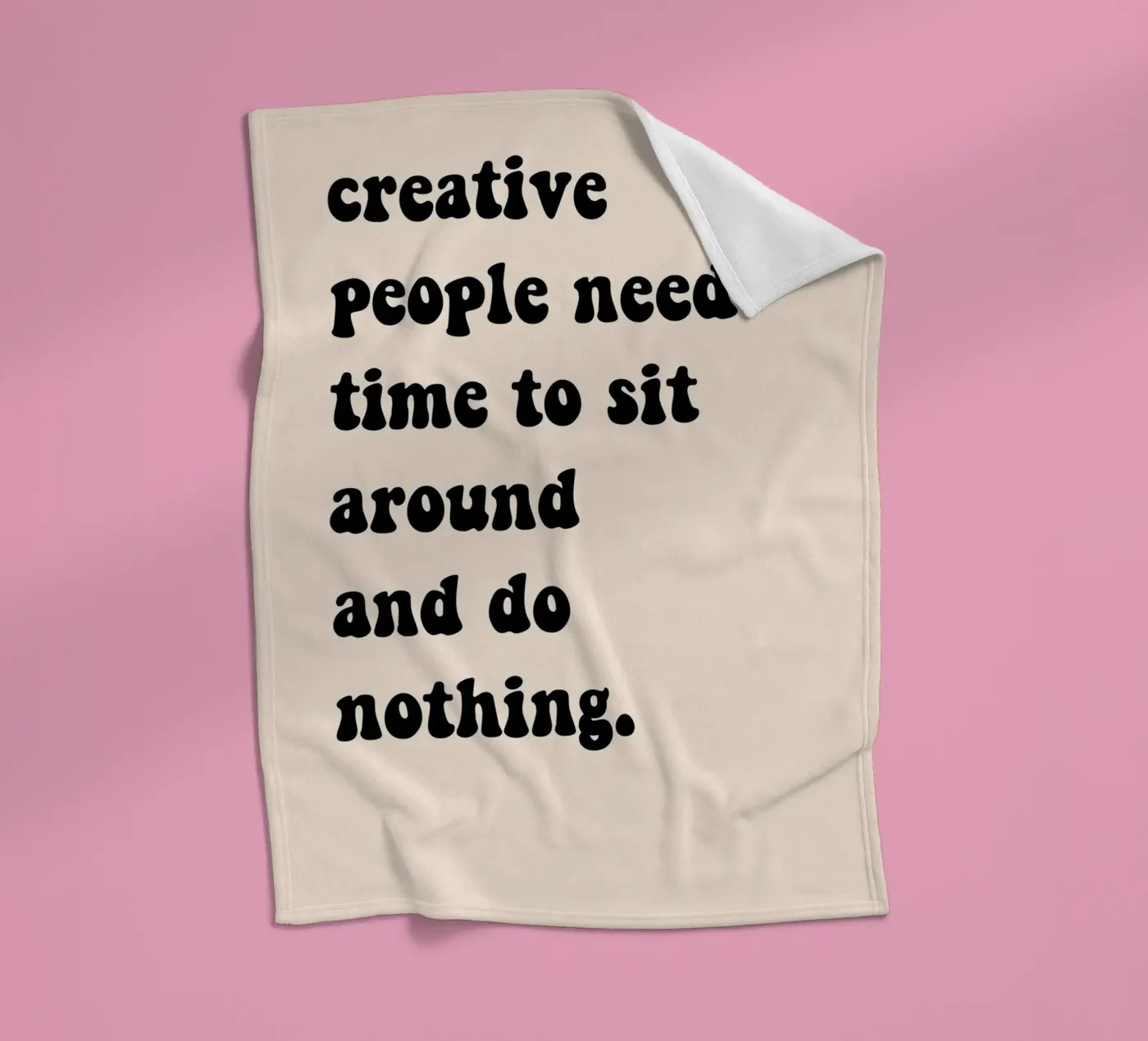 Do nothing... coperta in pile da Hej Ibiza by Ute Arnold