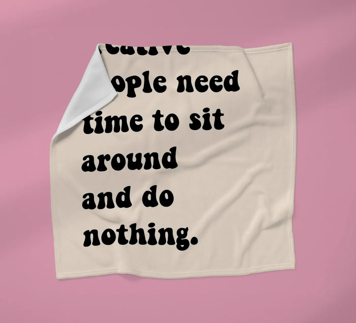 Do nothing... Fleecedecke von Hej Ibiza by Ute Arnold