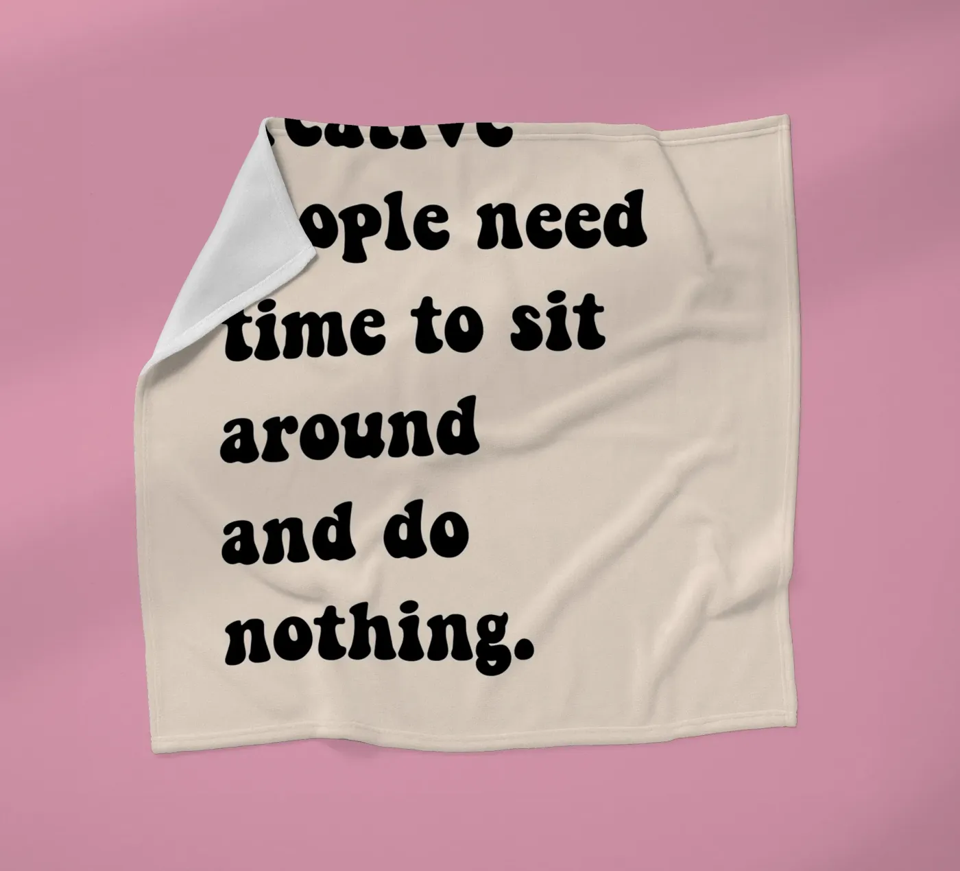 Do nothing... coperta in pile da Hej Ibiza by Ute Arnold