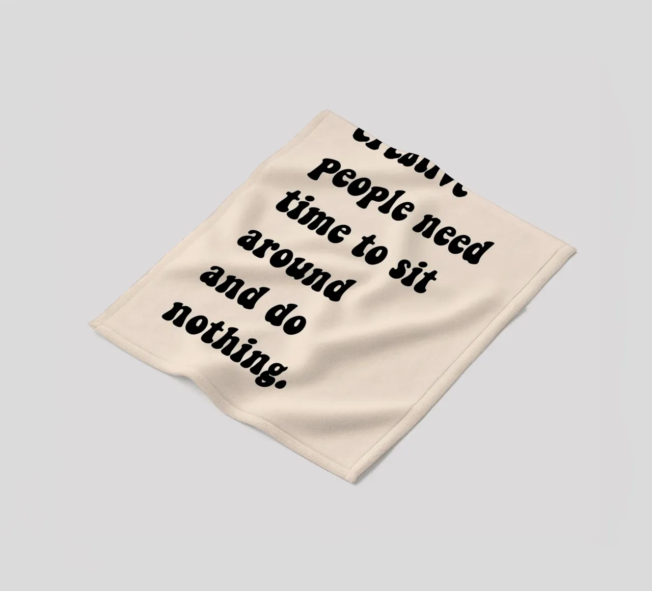 Do nothing... fleece blanket by Hej Ibiza by Ute Arnold