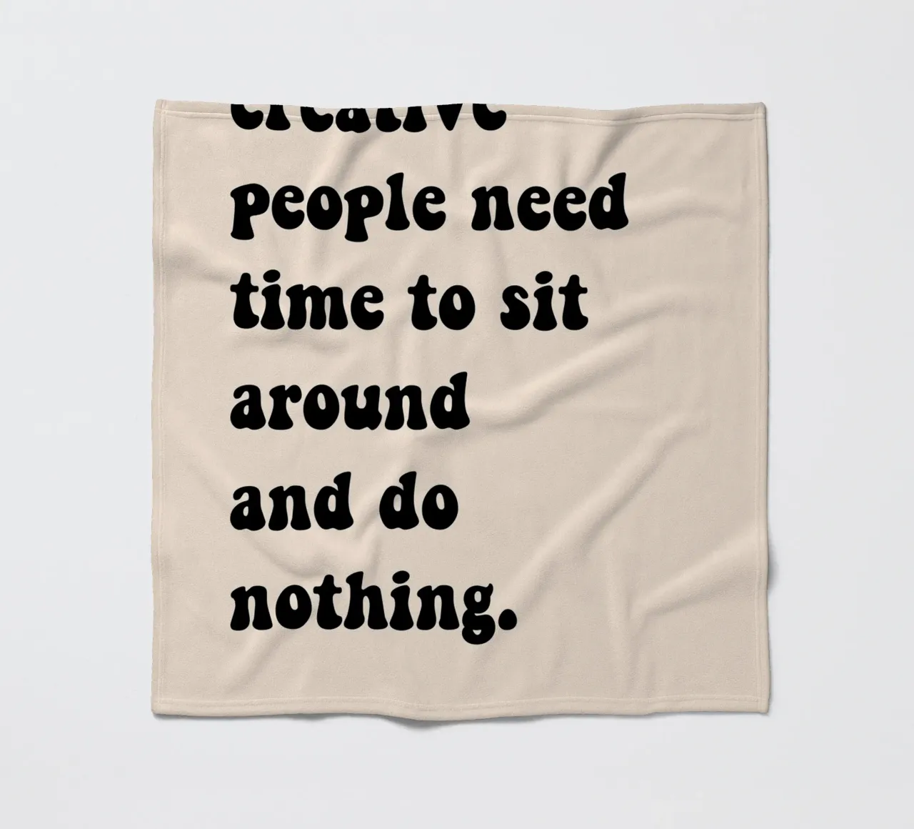Do nothing... fleece blanket by Hej Ibiza by Ute Arnold