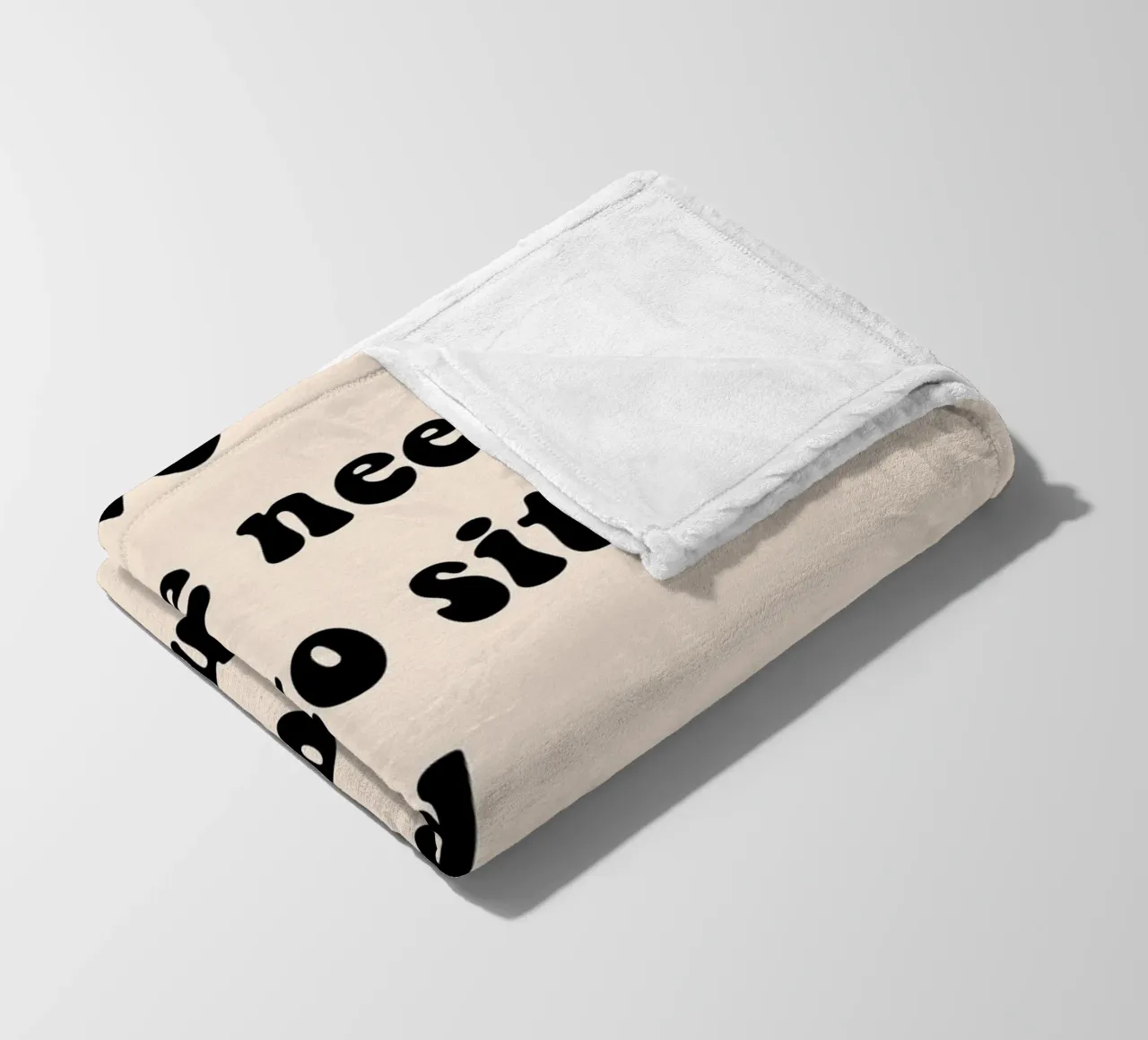 Do nothing... fleece blanket by Hej Ibiza by Ute Arnold