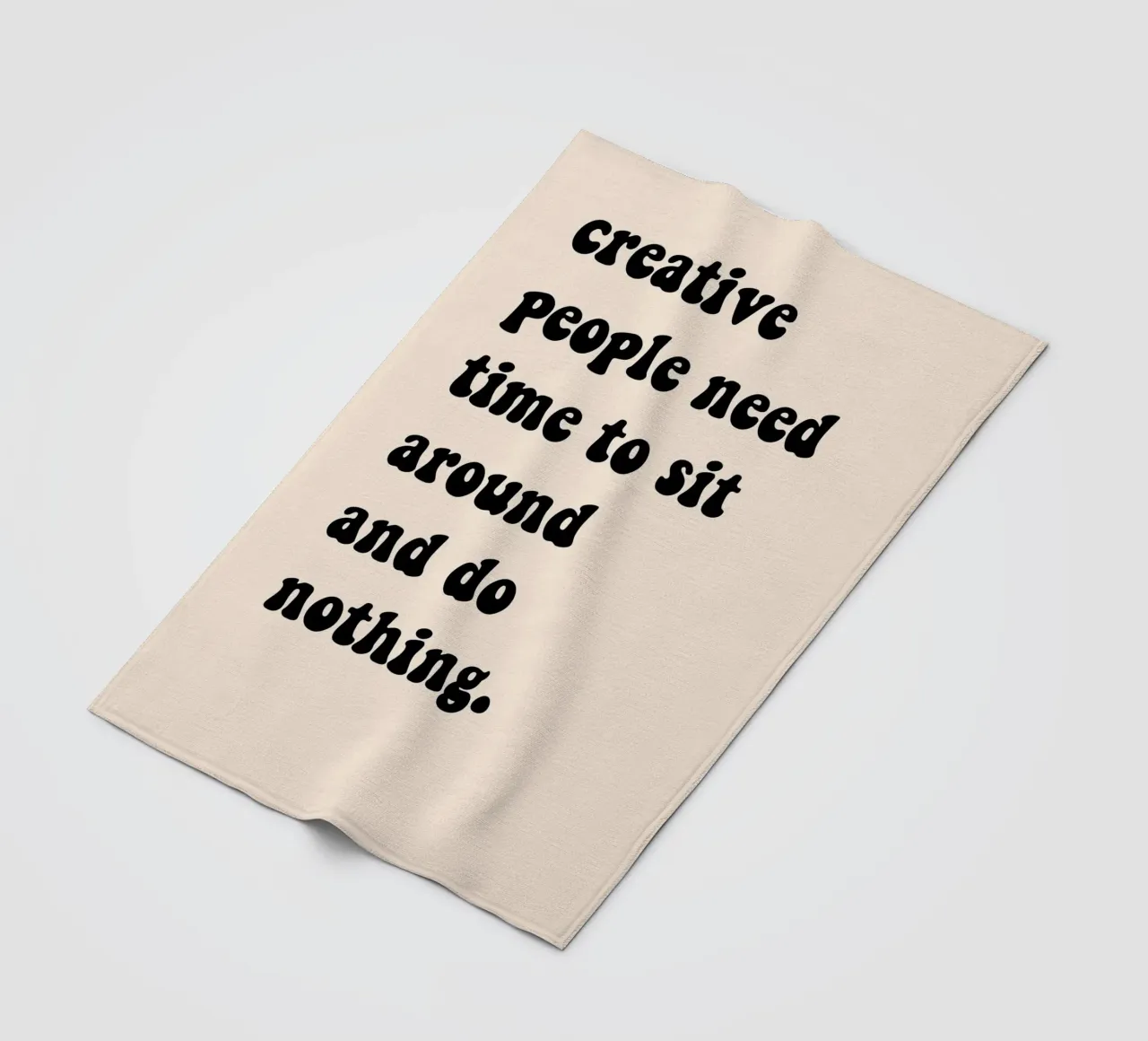 Do nothing... fleece blanket by Hej Ibiza by Ute Arnold