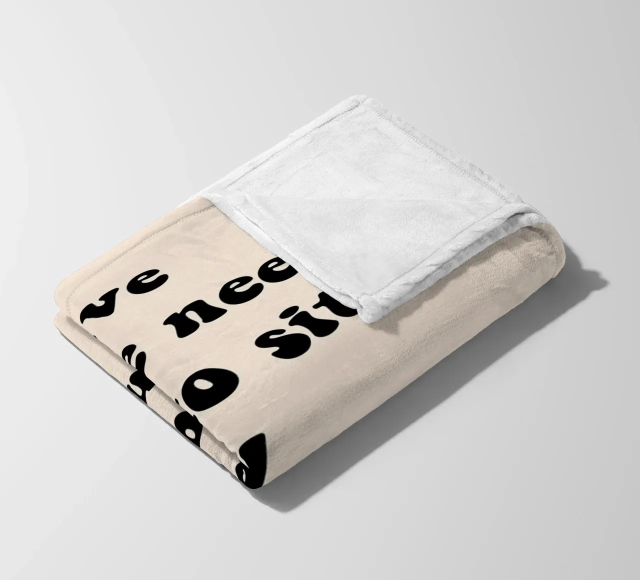 Do nothing... fleece blanket by Hej Ibiza by Ute Arnold