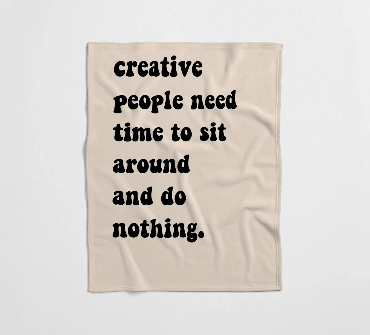 Do nothing... fleece blanket by Hej Ibiza by Ute Arnold