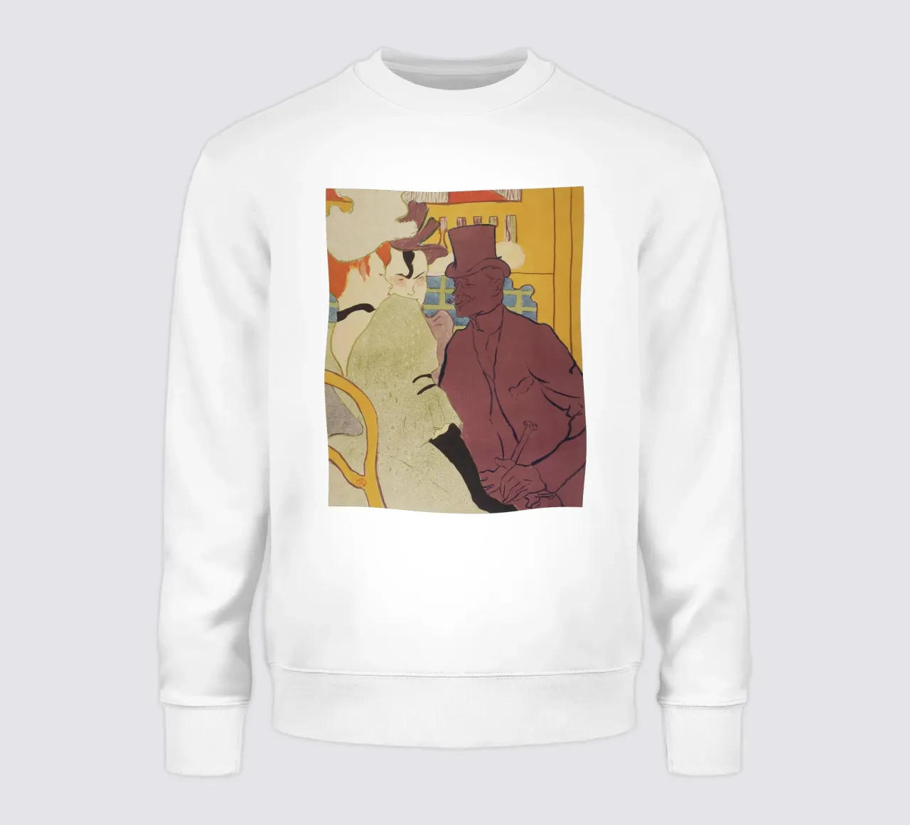Henri de Toulouse-Lautrec - Flirtare felpa da Timeless Artworks