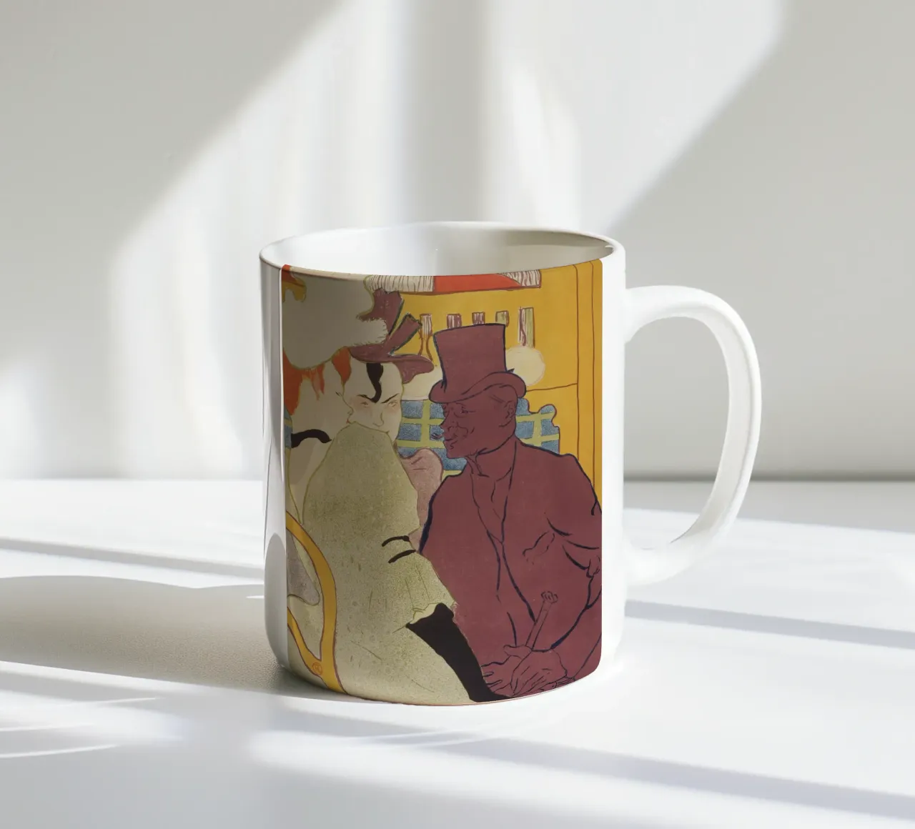 Henri de Toulouse-Lautrec - Flirt Keramik Tasse von Timeless Artworks