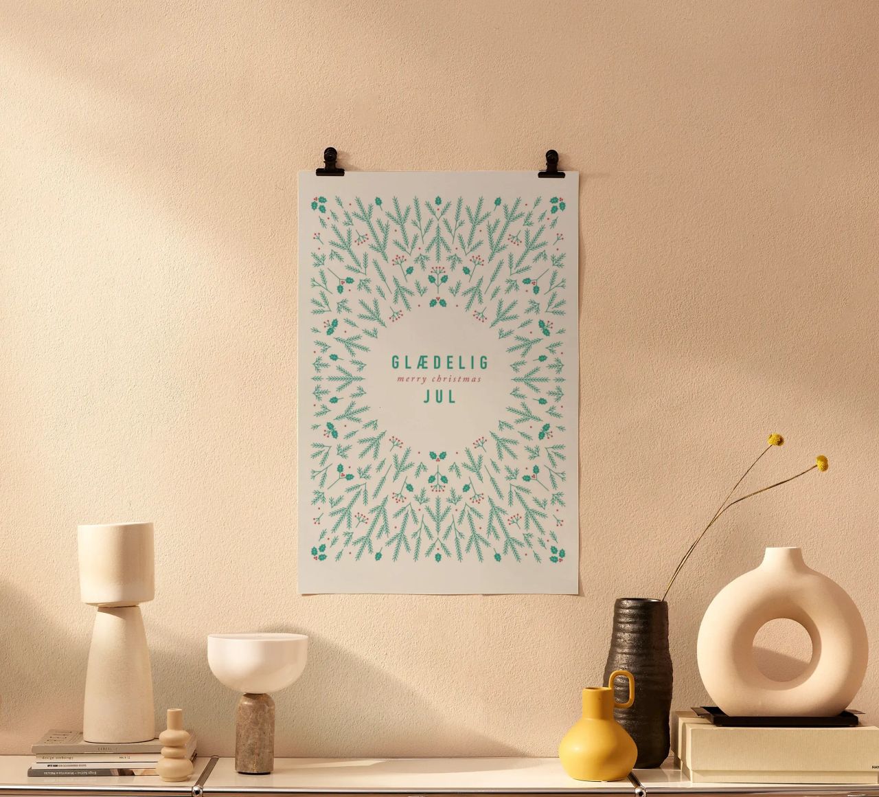 Skadinavische Weihnacht No. 1 Poster von typealive