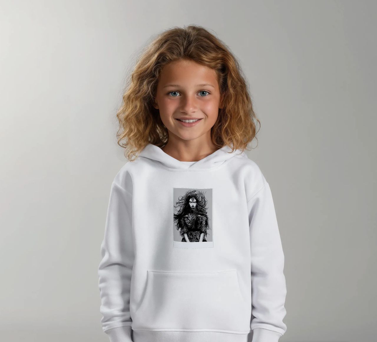 Warrior kinder hoodie van Agnes KR Patience