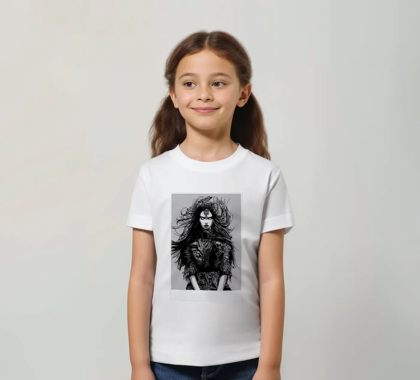Warrior t-shirt bambini da Agnes KR Patience