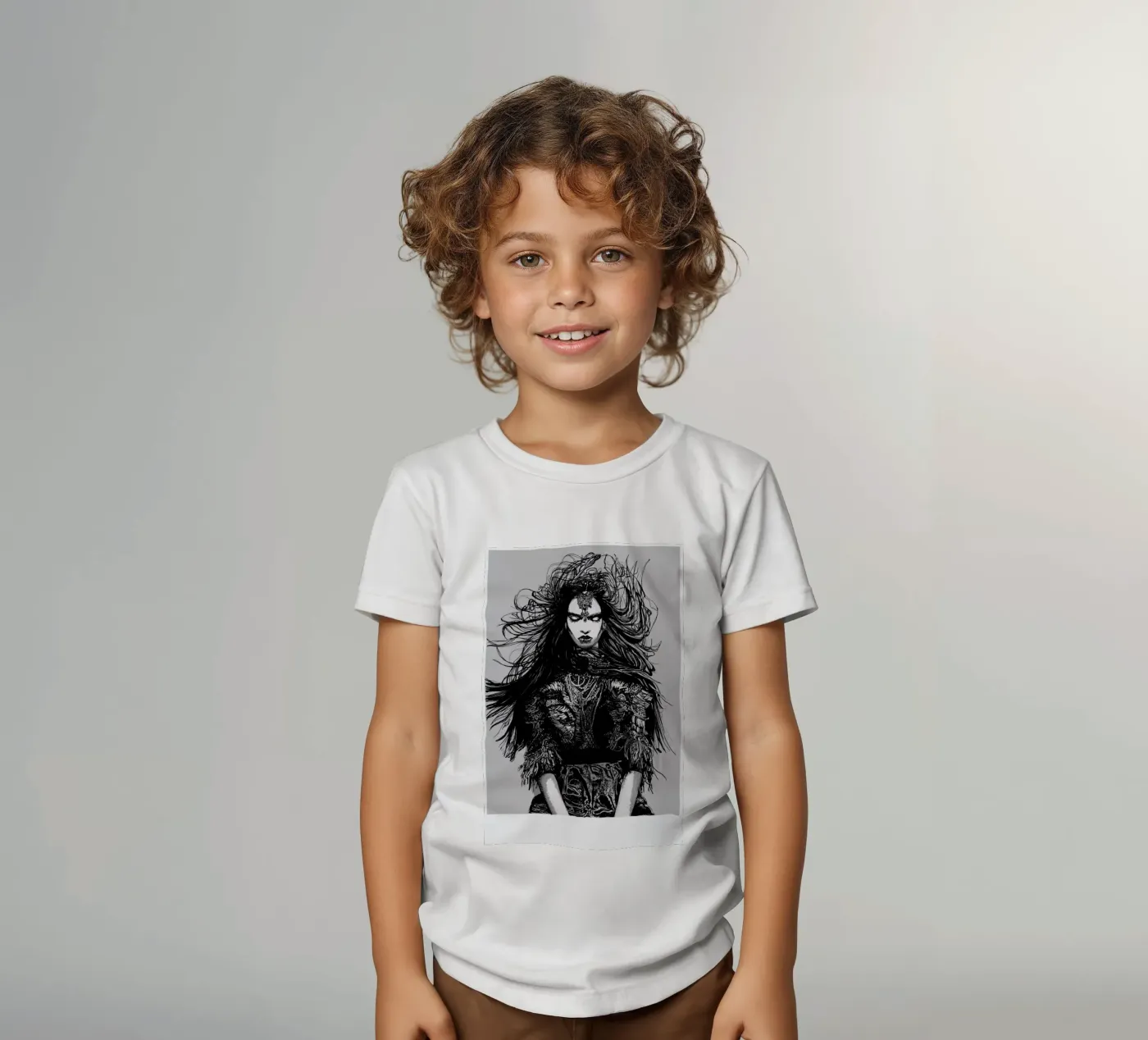 Warrior t-shirt bambini da Agnes KR Patience