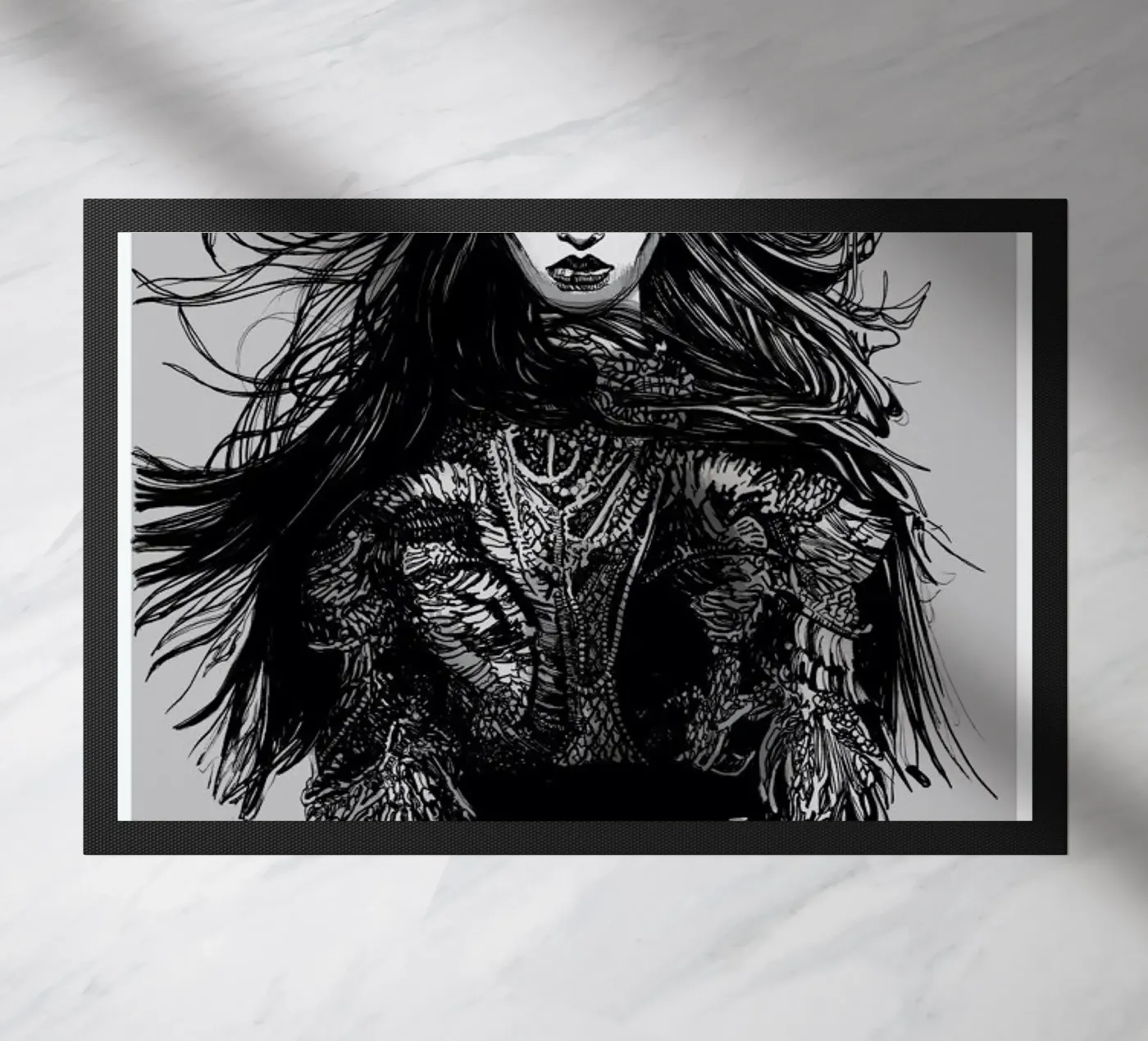 Warrior paillasson de Agnes KR Patience