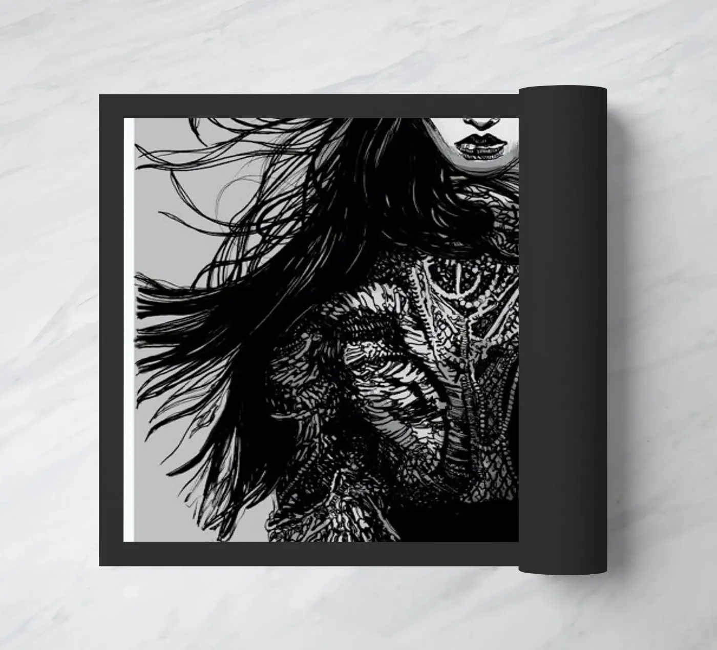 Warrior paillasson de Agnes KR Patience