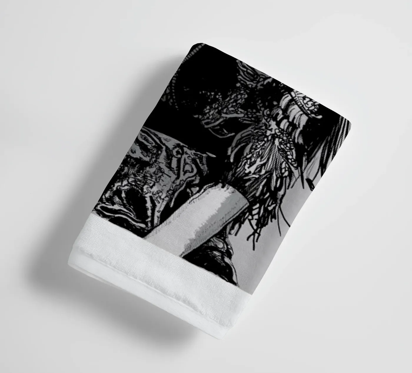 Warrior towel by Agnes KR Patience