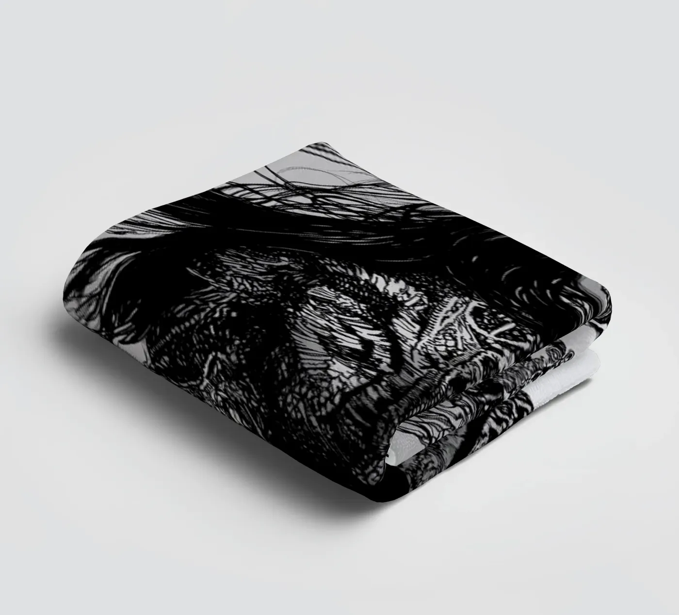 Warrior towel by Agnes KR Patience