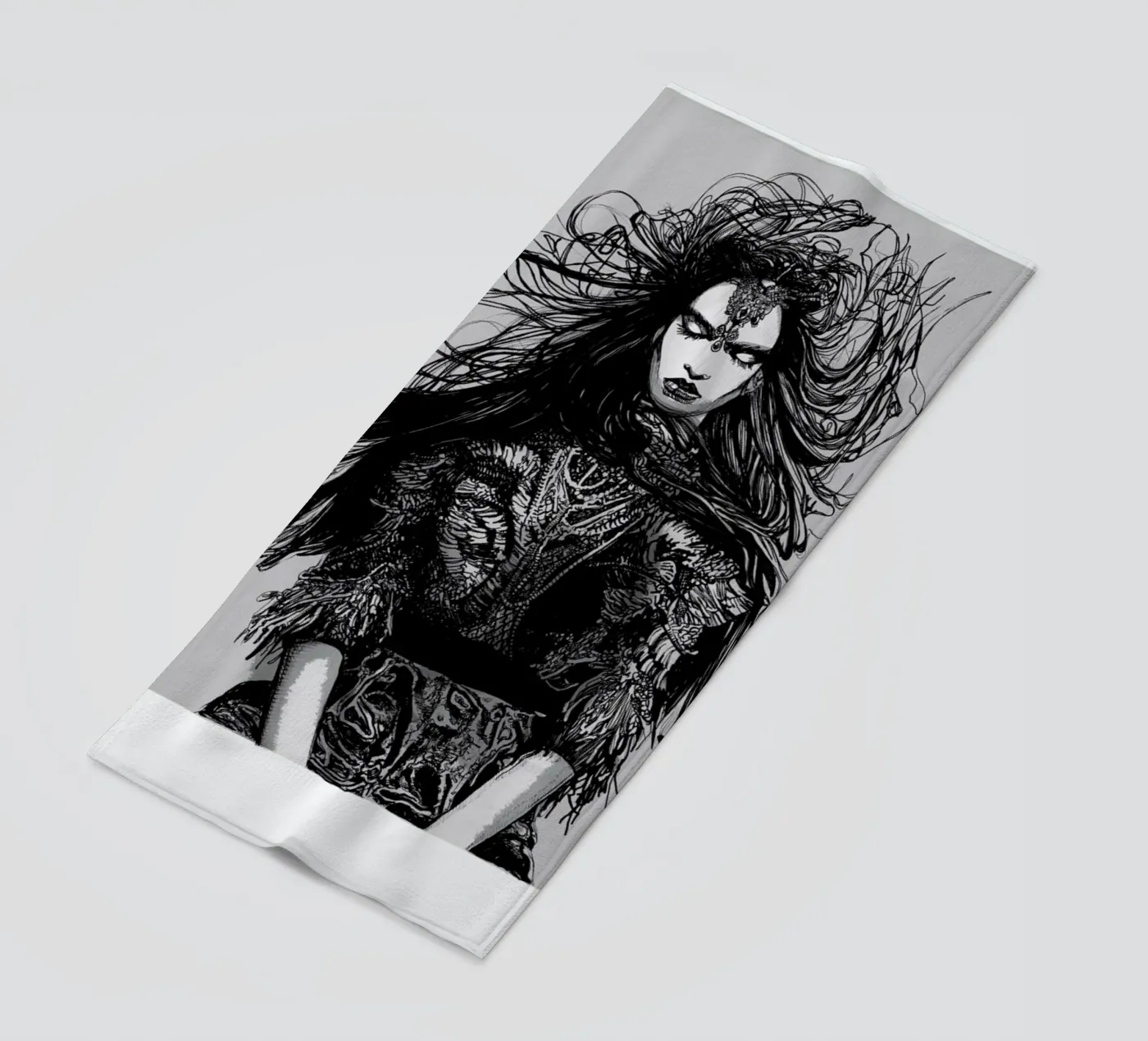 Warrior strandhanddoek van Agnes KR Patience