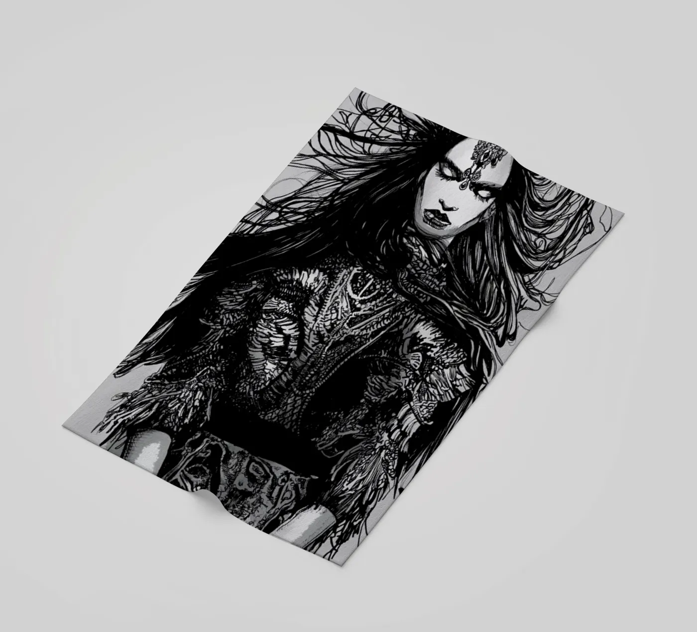 Warrior strandhanddoek van Agnes KR Patience