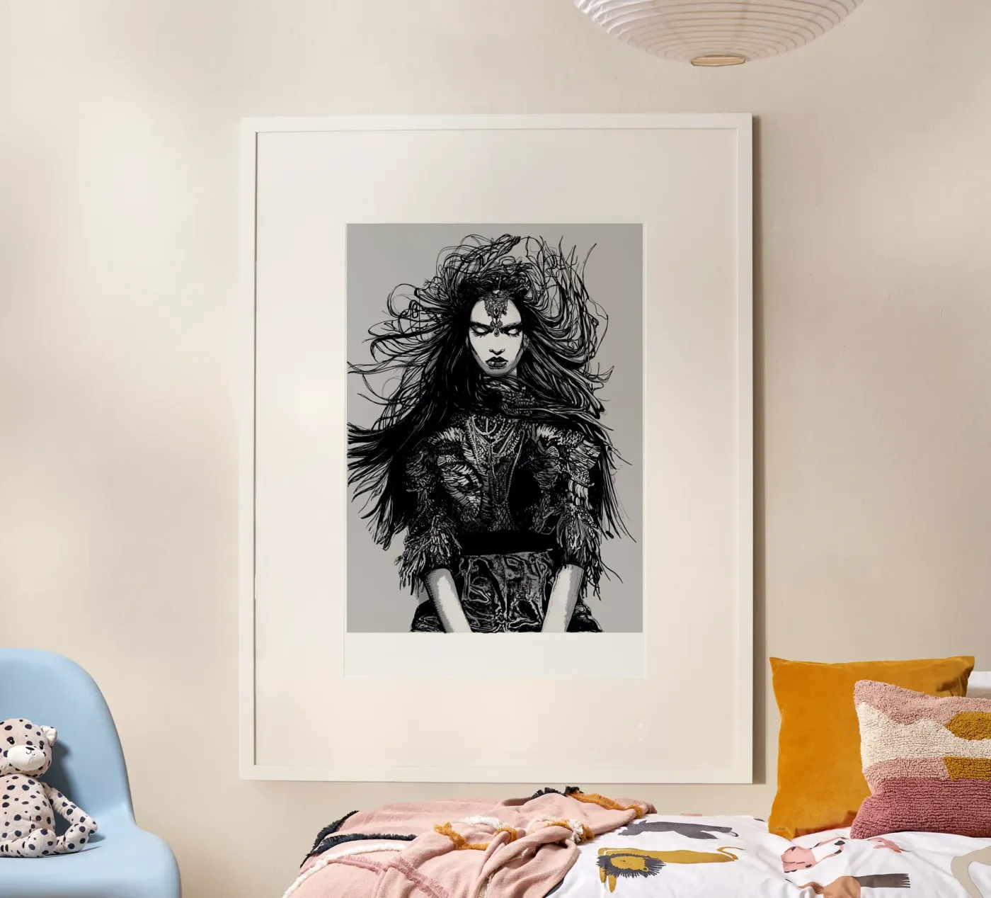 Warrior poster van Agnes KR Patience