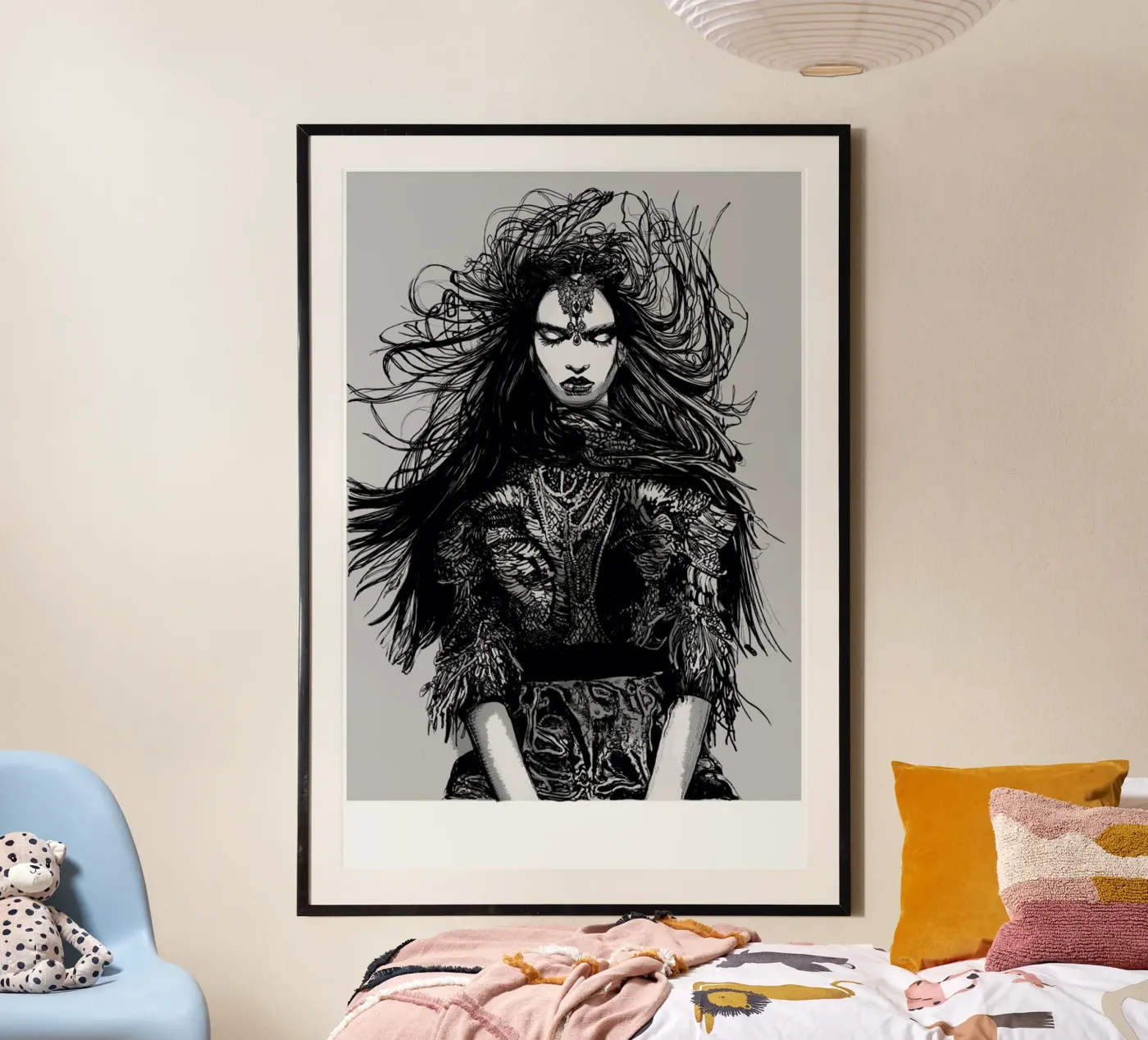 Warrior poster van Agnes KR Patience