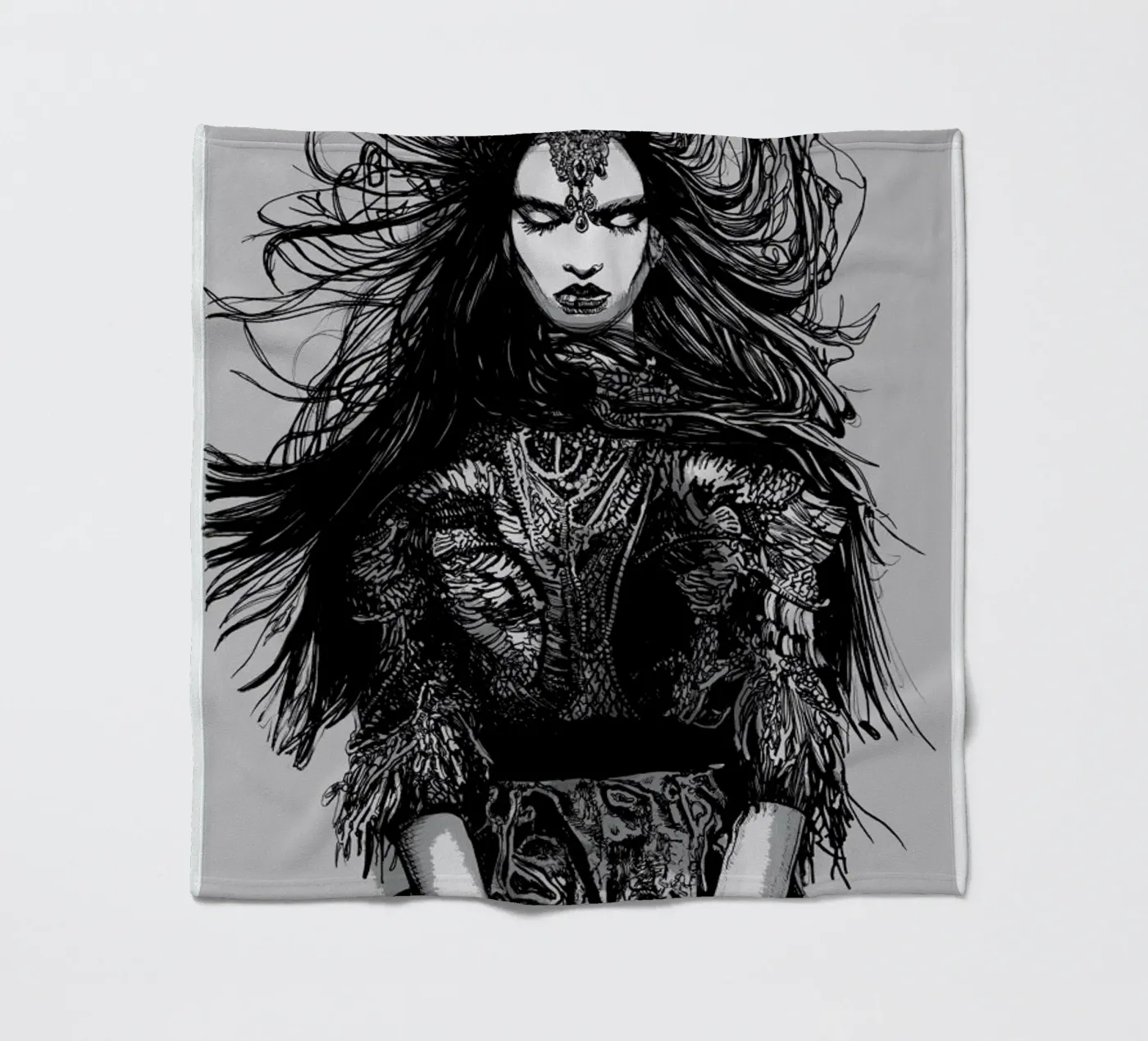 Warrior fleecedeken van Agnes KR Patience