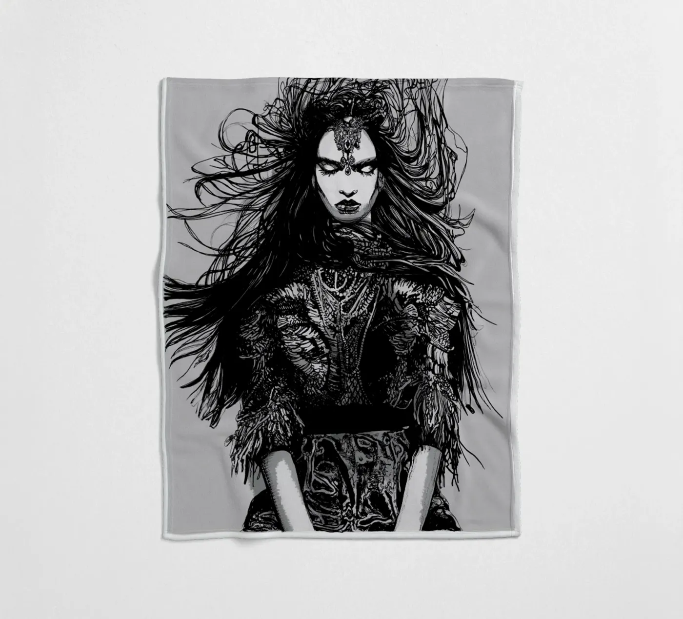 Warrior fleecedeken van Agnes KR Patience