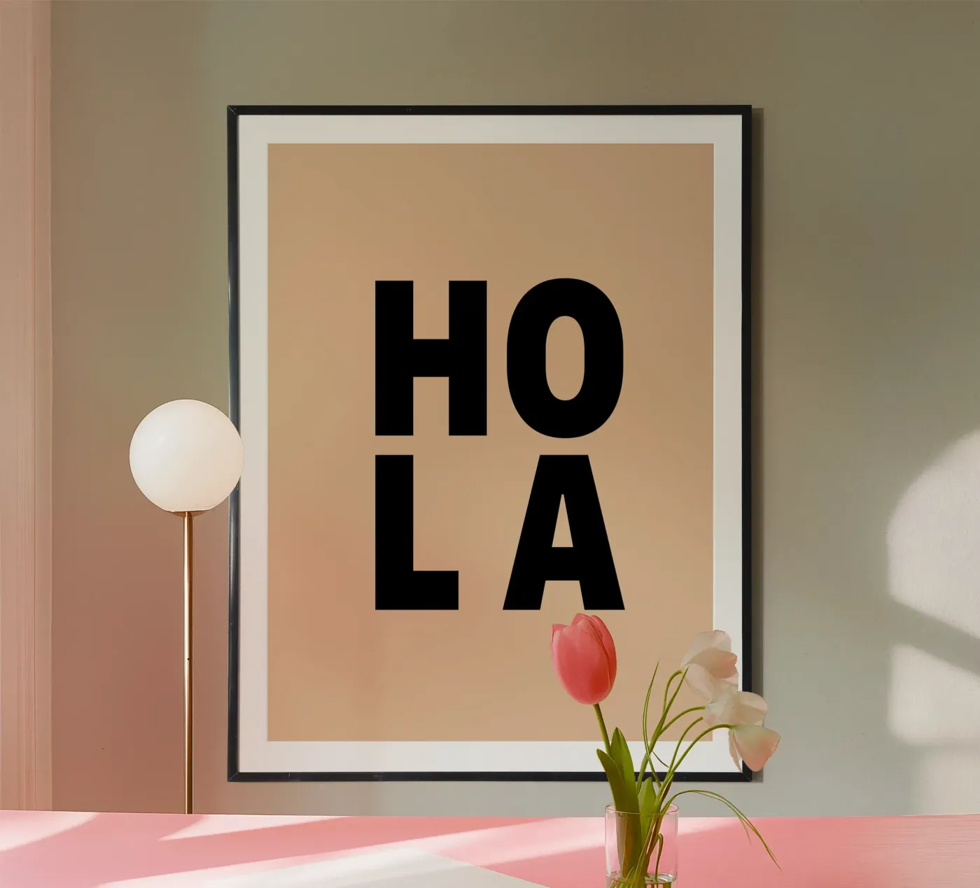 Hola poster van Hej Ibiza by Ute Arnold