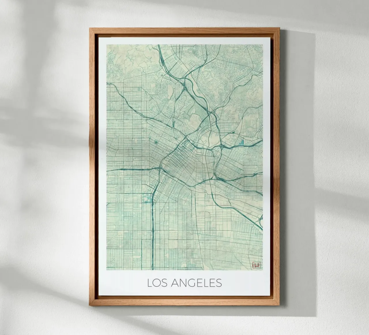 Los Angeles Vintage alu-dibond by Hubert Roguski