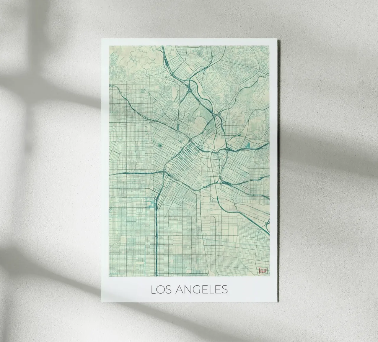 Los Angeles Vintage alu-dibond by Hubert Roguski