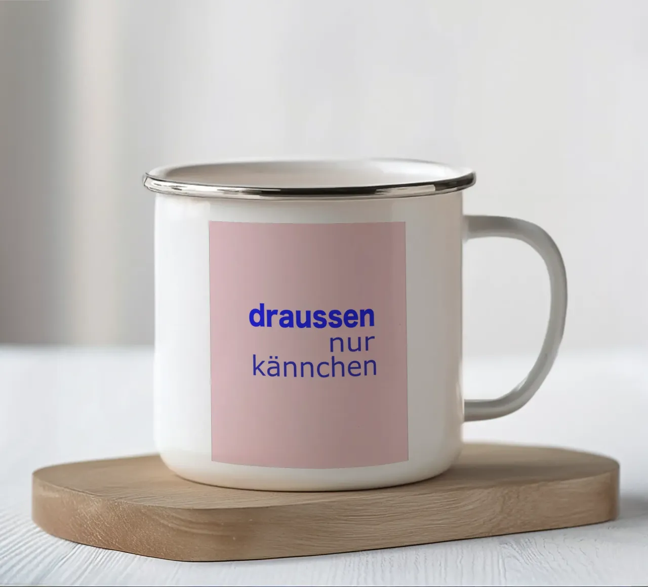 draussen nur Kännchen tazza in smalto da Hej Ibiza by Ute Arnold
