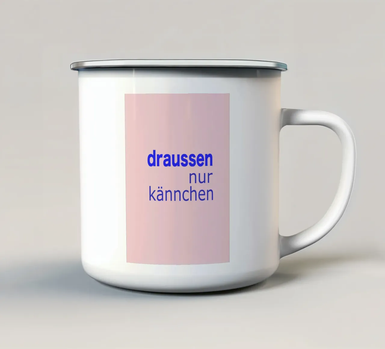 draussen nur Kännchen tazza in smalto da Hej Ibiza by Ute Arnold