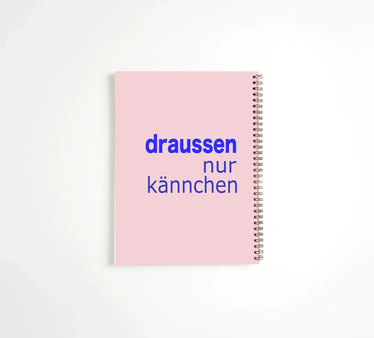draussen nur Kännchen spiral notebook by Hej Ibiza by Ute Arnold