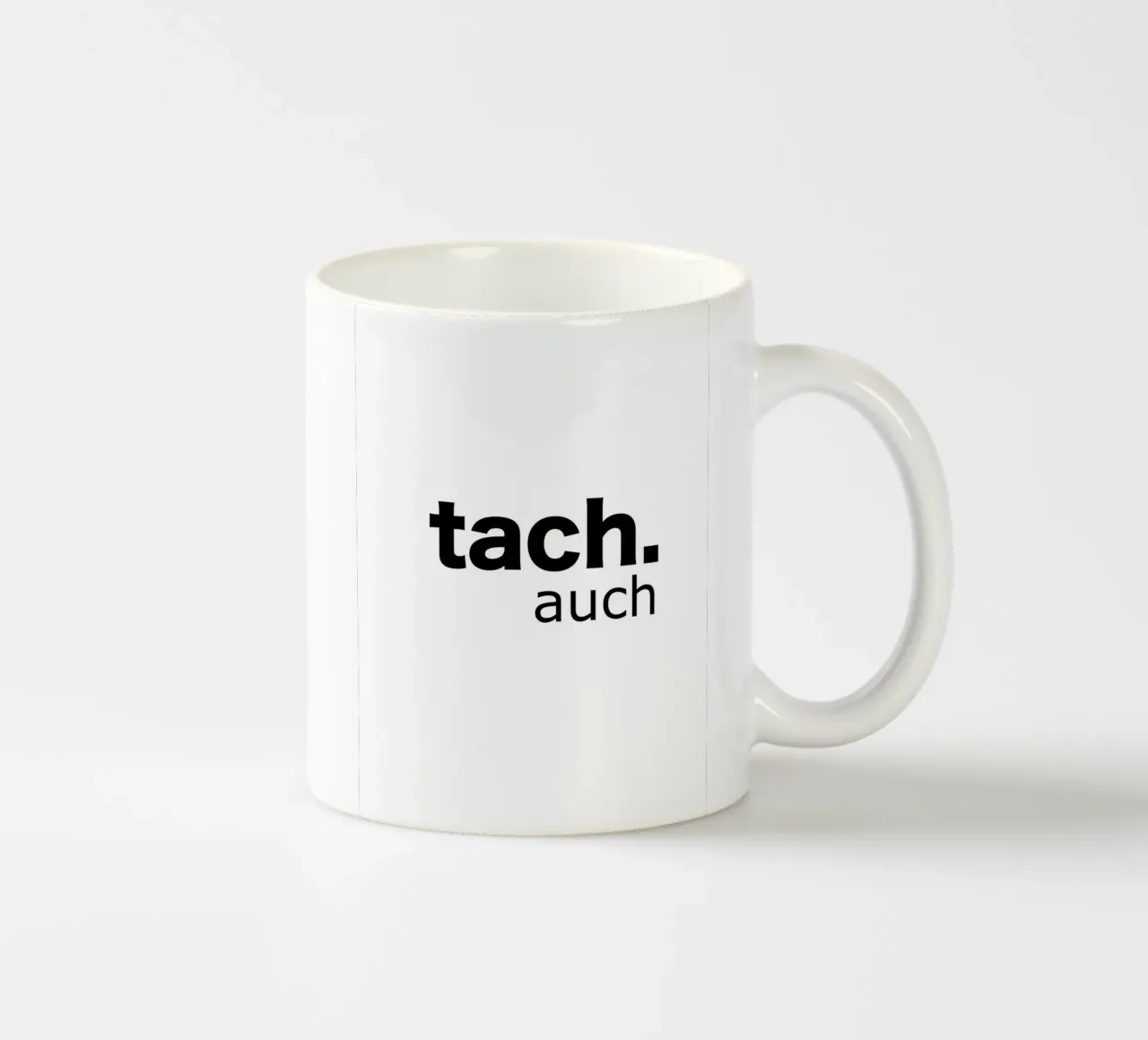 tach auch Keramik Tasse von Hej Ibiza by Ute Arnold
